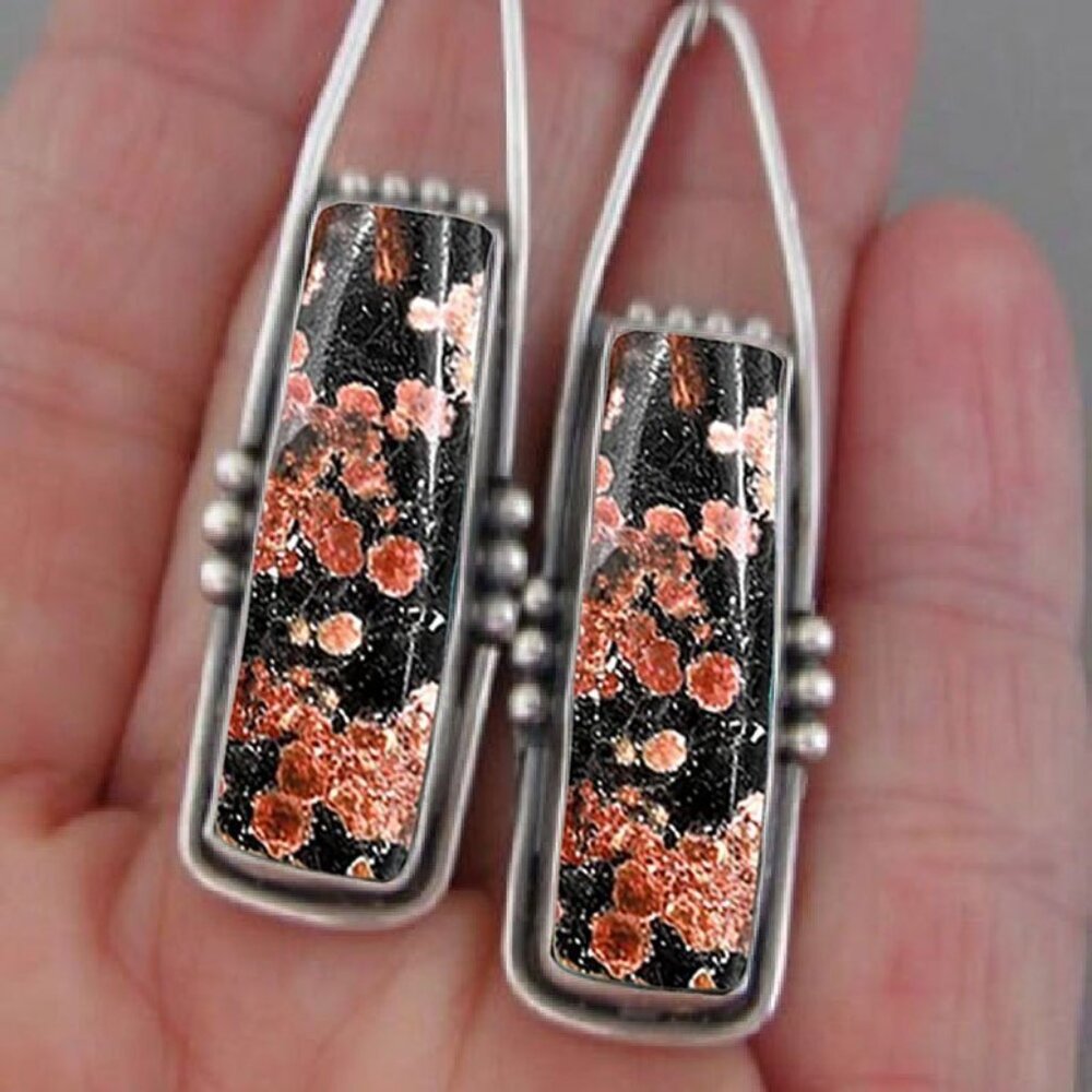 Retro Bohemian Geometric Dangle Earrings - Picture 5 of 5